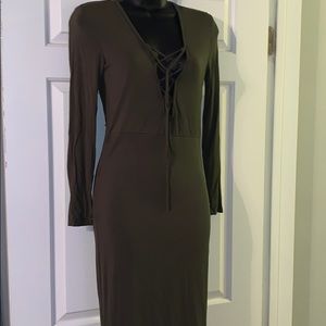 Olive Green Dress